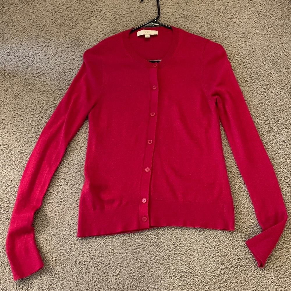 Loft reddish pink top size medium - Picture 5 of 5